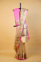 Gold Tissue Kota Designer Pathni Border Premium Banarasi Saree