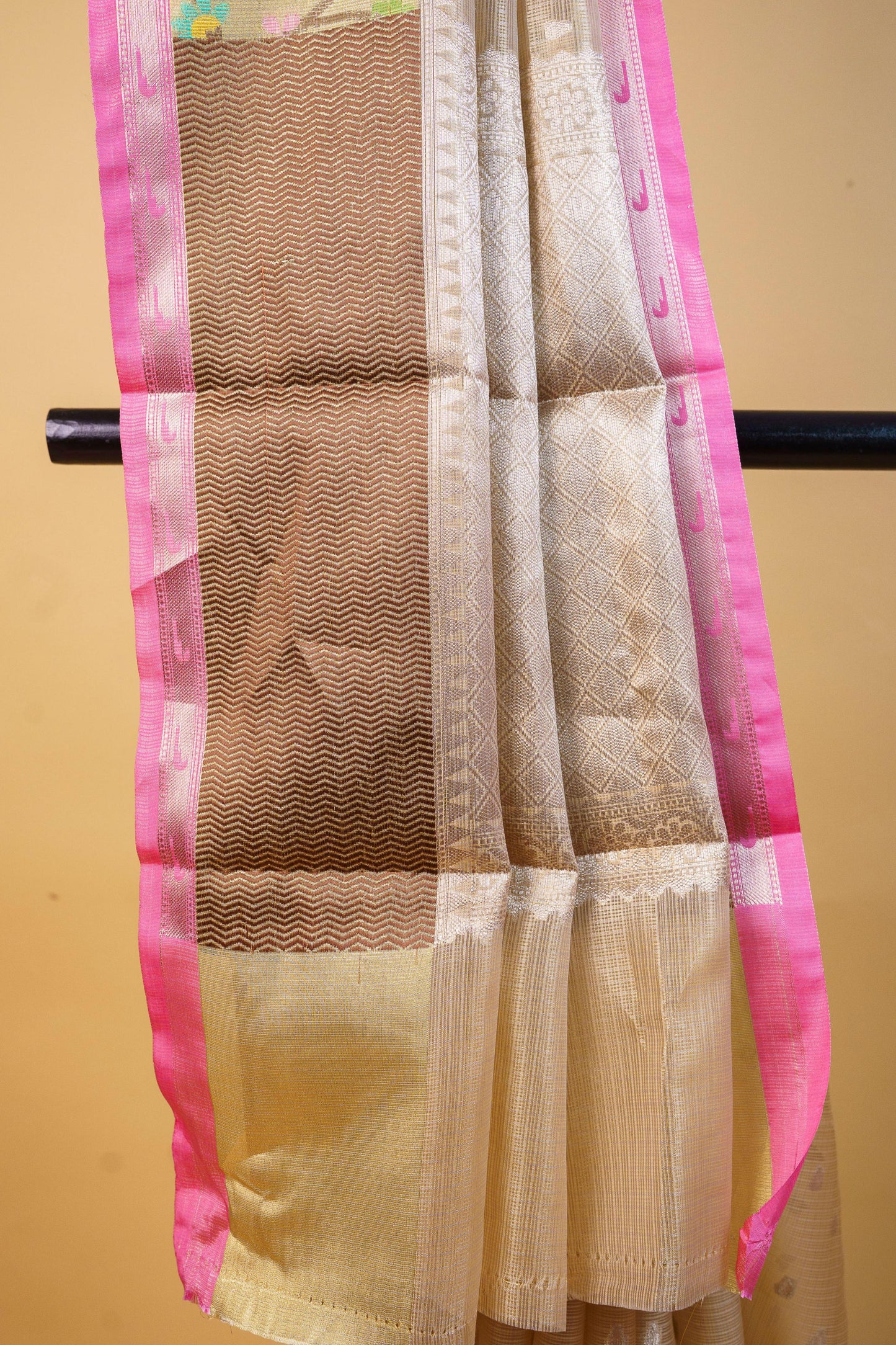Gold Tissue Kota Designer Pathni Border Premium Banarasi Saree