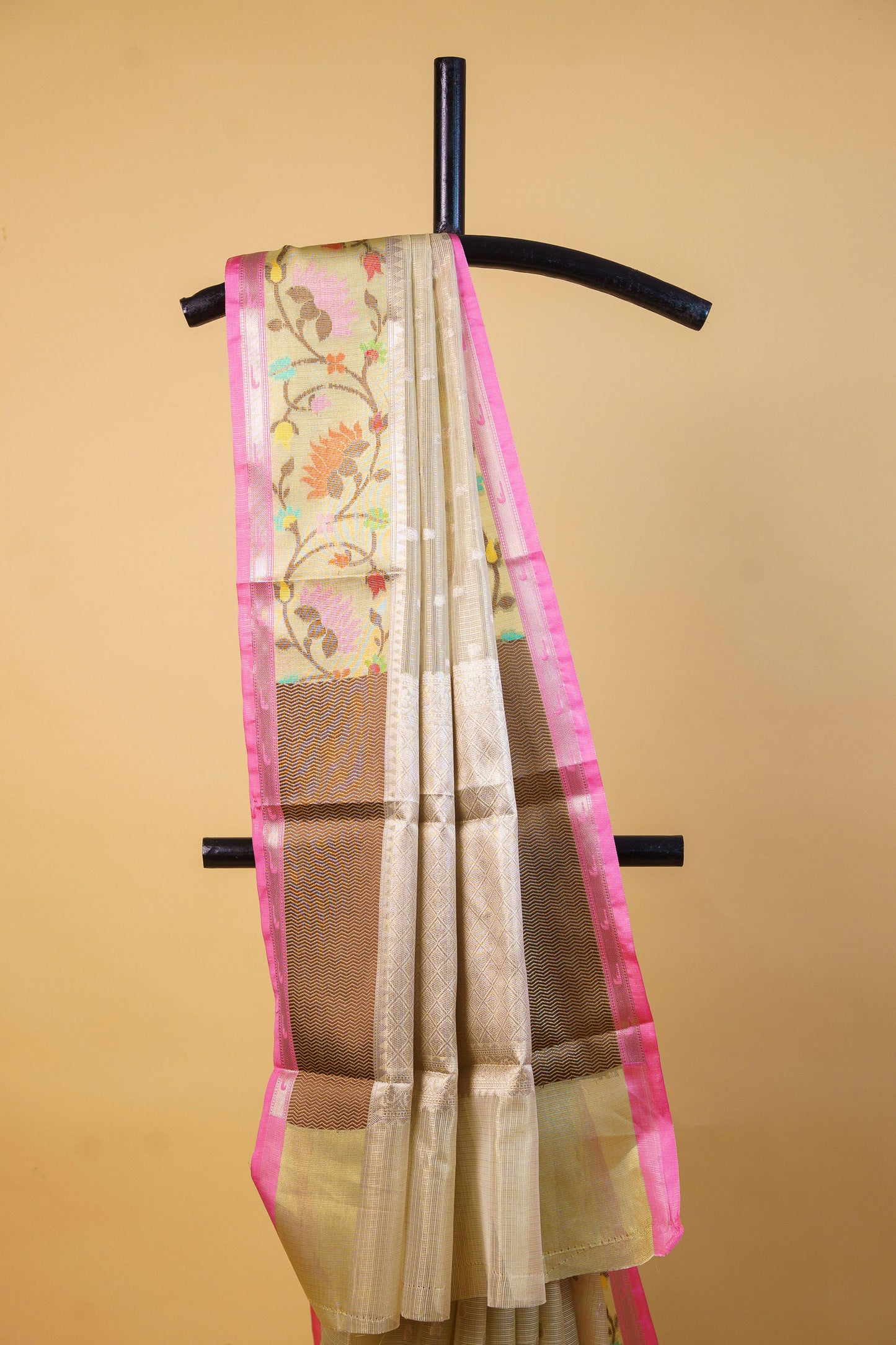 Green Tissue Kota Designer Pathni Border Premium Banarasi Saree