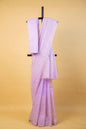 Lovender Cotton Kota Designer Embroidery Premium Banarasi Saree