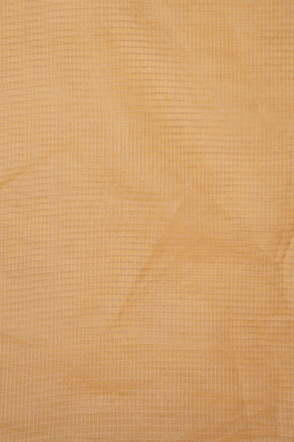 Beige Cotton Kota Designer Embroidery Premium Banarasi Saree