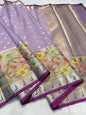 Lovender Cotton Kota Pathni Border Premium Banarasi Saree