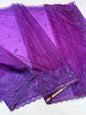 Royal Blue Kora Organza Designer Embroidery Premium Banarasi Saree