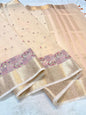 Cotton Kota Designer Embroidery Premium Banarasi Saree