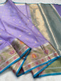 Lovender Cotton Kota Pathni Border Premium Banarasi Saree