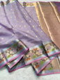 Lovender Tissue Kota Pathni Border Premium Banarasi Saree