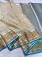 Gold Tissue Kota Pathni Border Premium Banarasi Saree