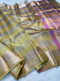 Gold Tissue Multi Saree