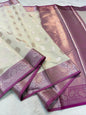 Green Magenta Shade Cotton Silk Premium Banarasi Saree