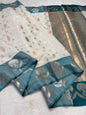 Rama Green Cotton Silk Premium Banarasi Saree