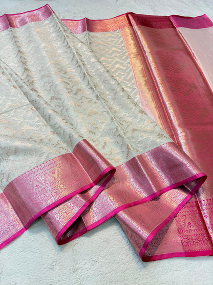 Rani Cotton Silk Premium Banarasi Saree