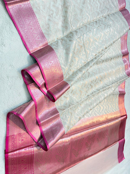 Rani Cotton Silk Premium Banarasi Saree