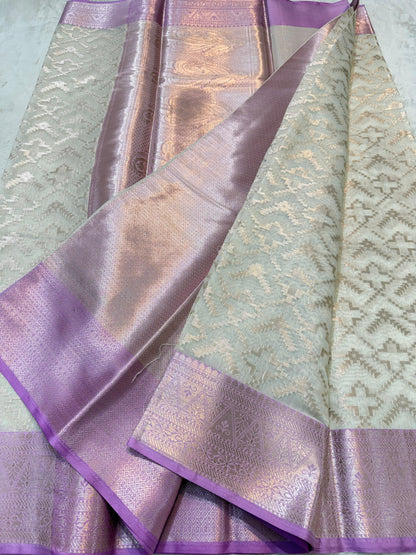 Lovender Cotton Silk Premium Banarasi Saree