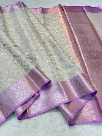 Lovender Cotton Silk Premium Banarasi Saree