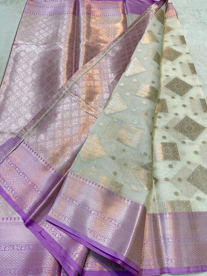 Lovender Cotton Silk Premium Banarasi Saree