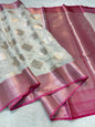 Pink Cotton Silk Premium Banarasi Saree