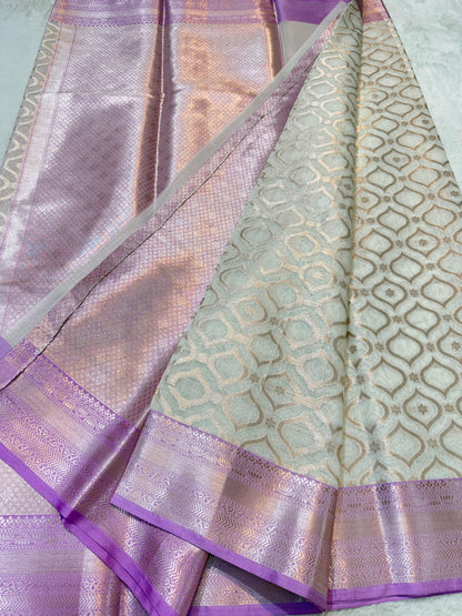 Lovender Cotton Silk Premium Banarasi Saree