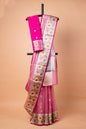 Beige Tissue Kota Paithani Border Premium Banarasi Saree