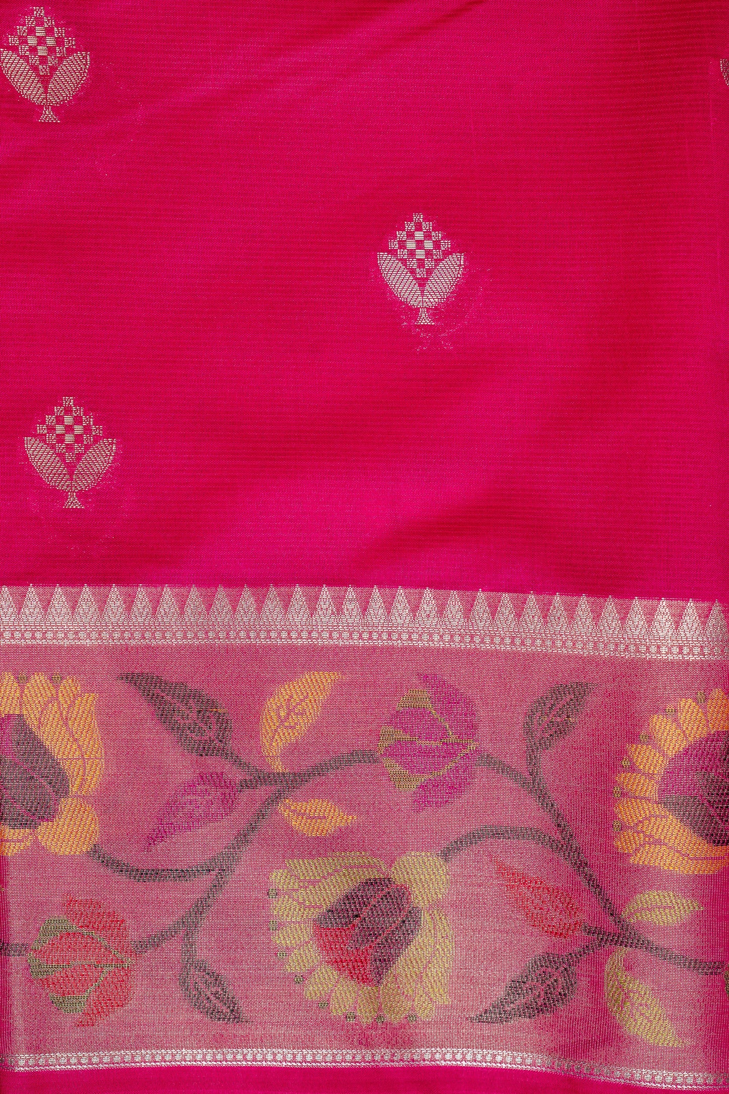 Peach Tissue Kota Paithani Border Premium Banarasi Saree