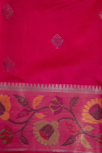 Gold Tissue Kota Paithani Border Premium Banarasi Saree