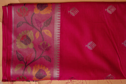 Pista Green Tissue Kota Paithani Border Premium Banarasi Saree