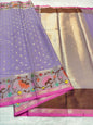 Lovender Cotton Kota Paithani Border Premium Banarasi Saree