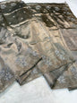 Mehndi Tissue Designer Embroidery Premium Banarasi Saree