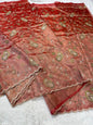 Tissue Designer Embroidery Premium Banarasi Saree