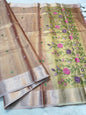 Tissue Kota Embroidery Handwork Banarasi Saree