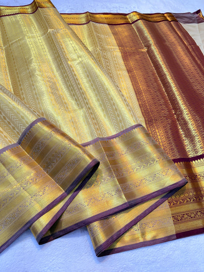 Gold Kanchi Silk Banarasi Saree