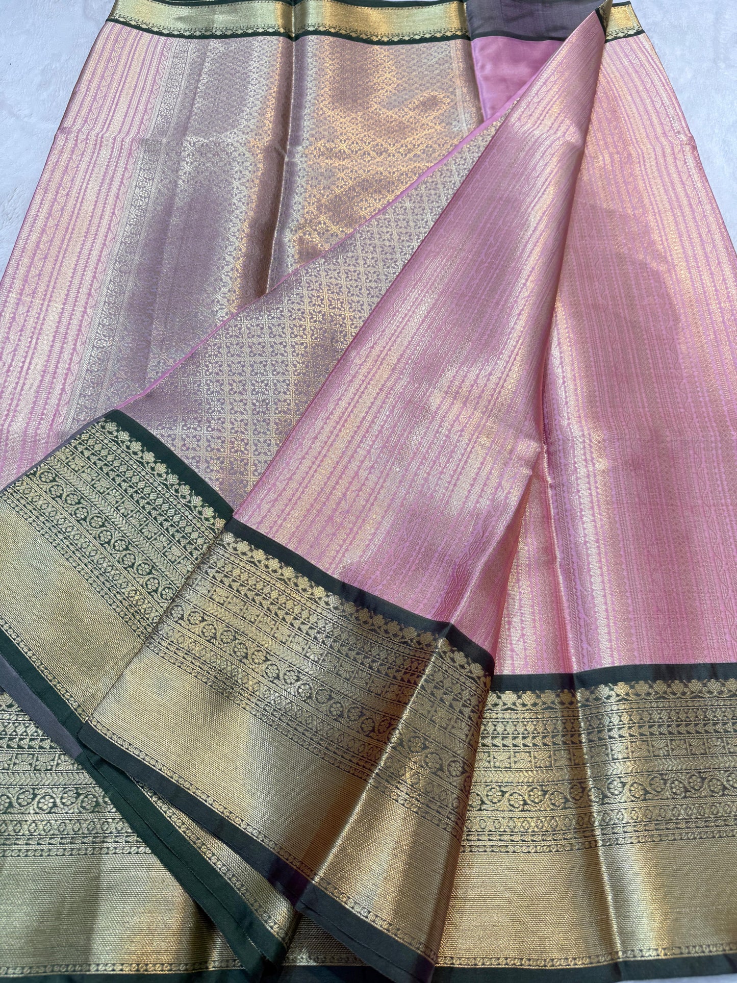 Pink Kanchi Silk Banarasi Saree