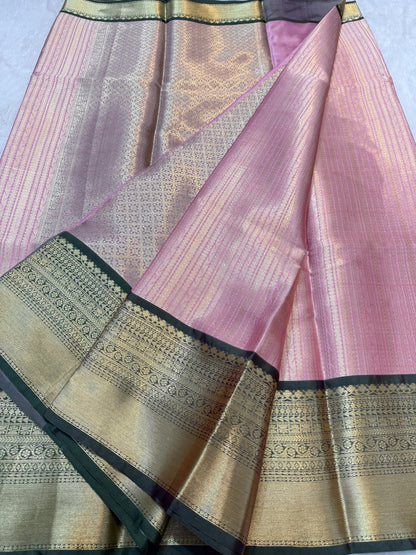 Pink Kanchi Silk Banarasi Saree