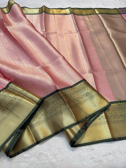 Pink Kanchi Silk Banarasi Saree