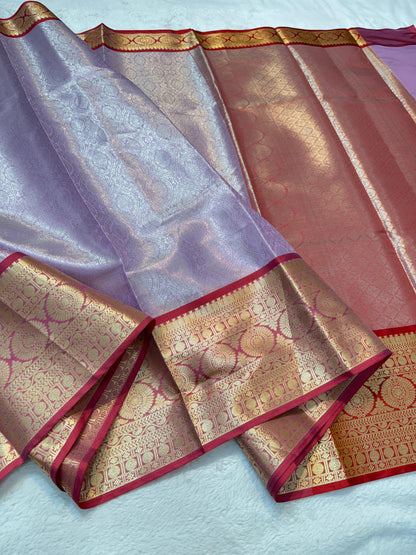 Lovender Kanchi Silk Banarasi Saree