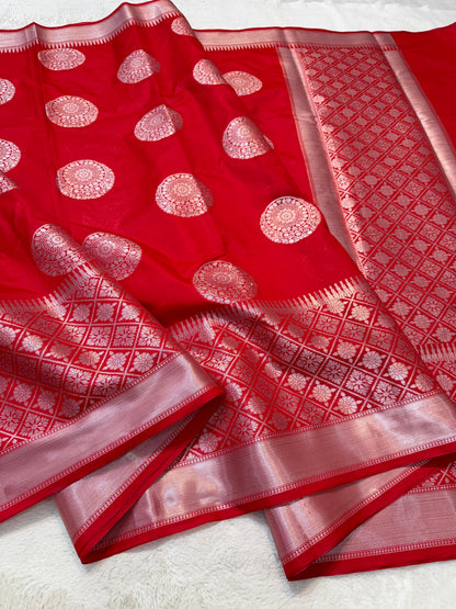 Red Soft Silk Saree