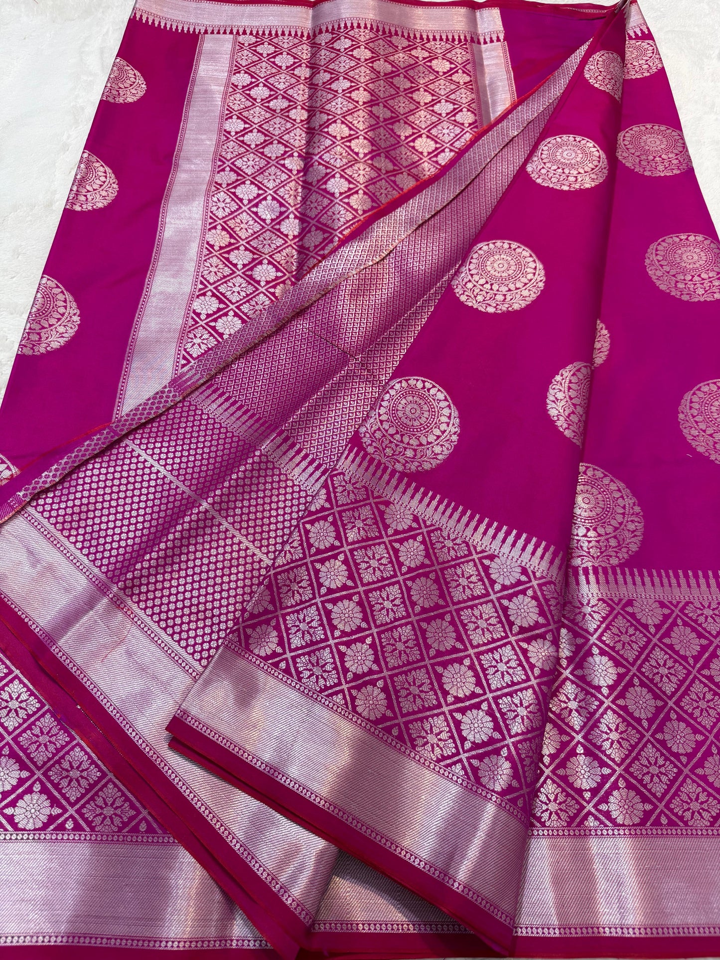 Magenta Soft Silk Saree