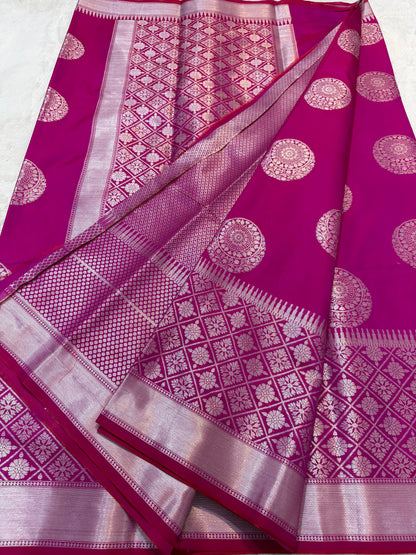 Magenta Soft Silk Saree