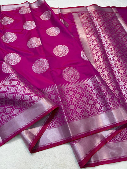 Magenta Soft Silk Saree