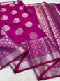 Magenta Soft Silk Saree