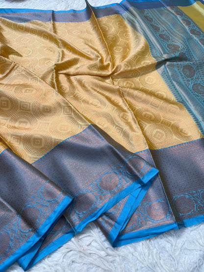Gold Soft Silk Saree
