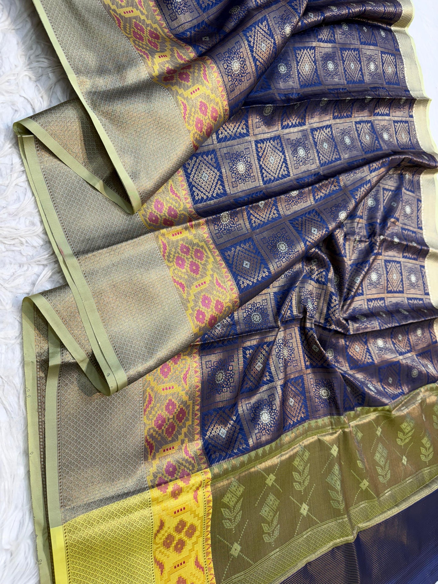 Blue Soft Silk Saree