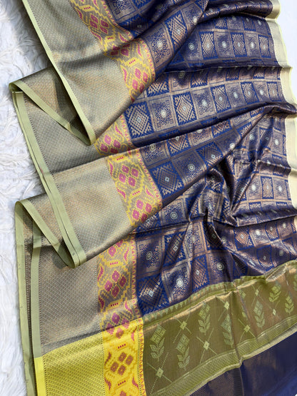 Blue Soft Silk Saree