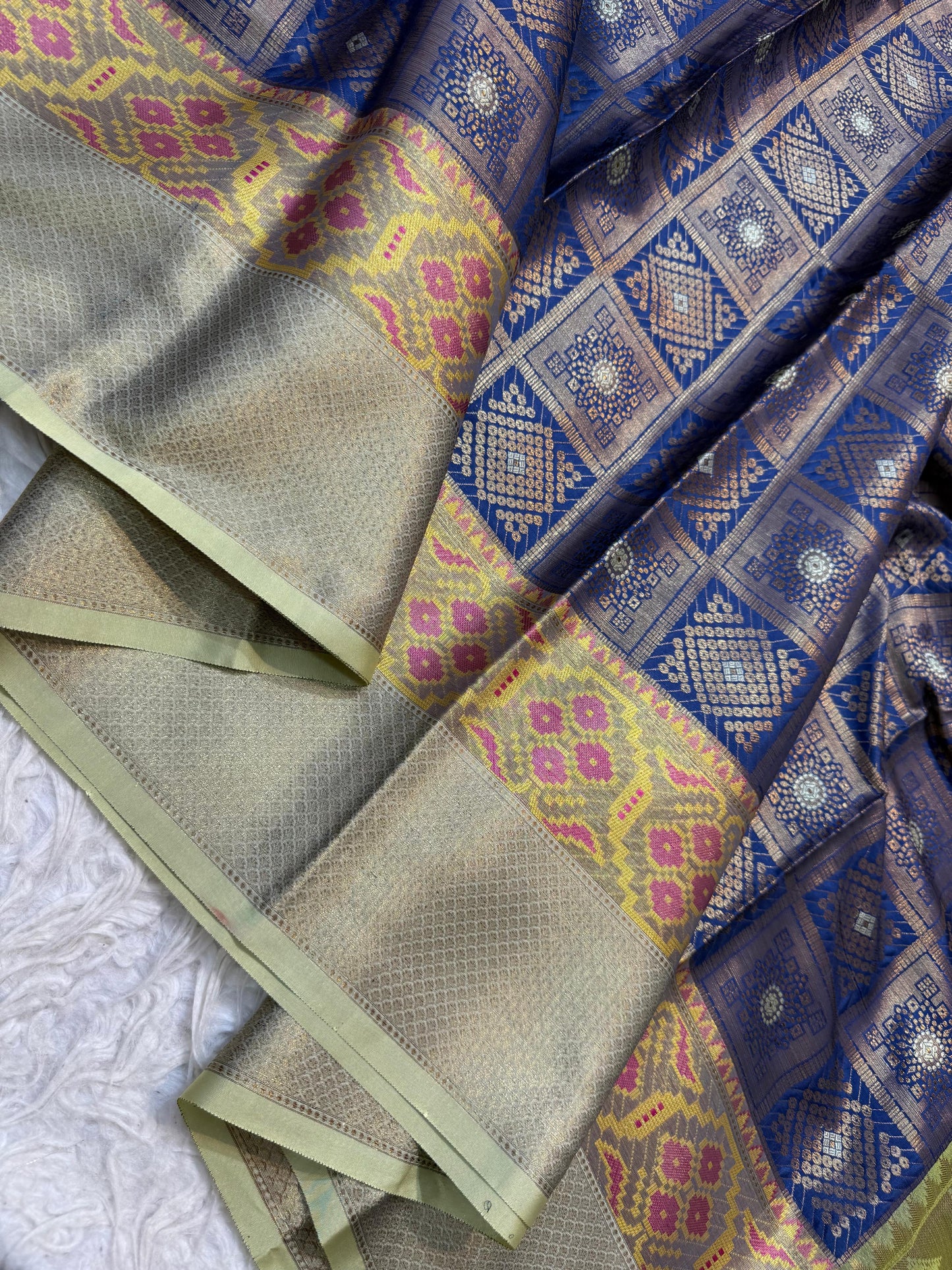 Blue Soft Silk Saree