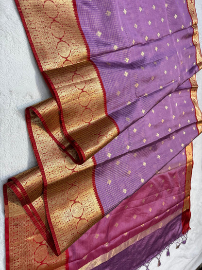Lovender Soft Silk Banarasi Saree