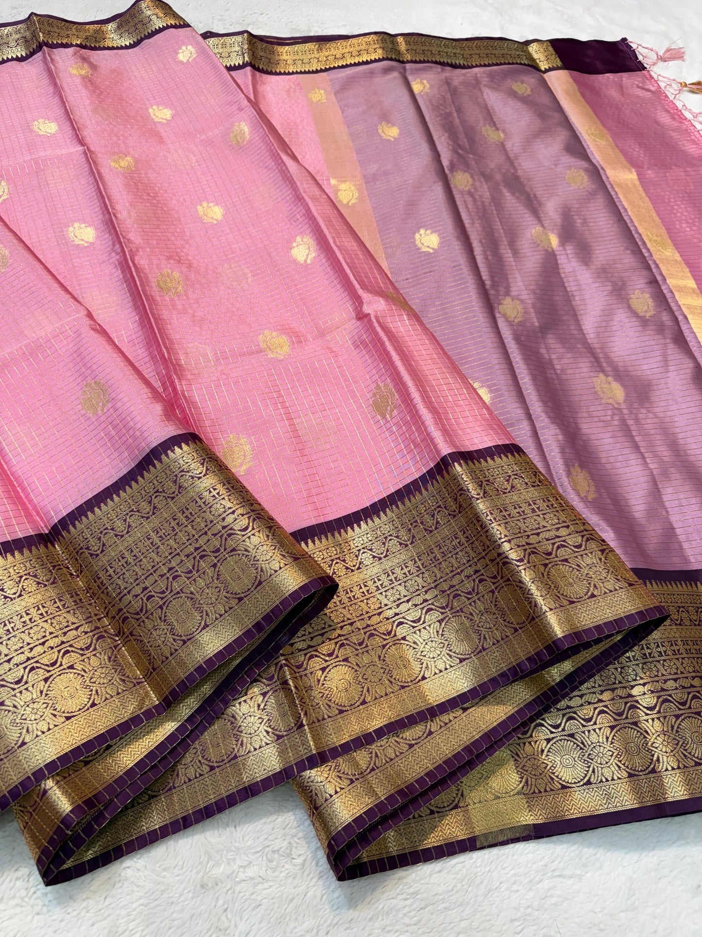 Pink Silk Banarasi Saree
