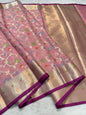 Pink Cotton Kota Paithani Border Premium Banarasi Saree