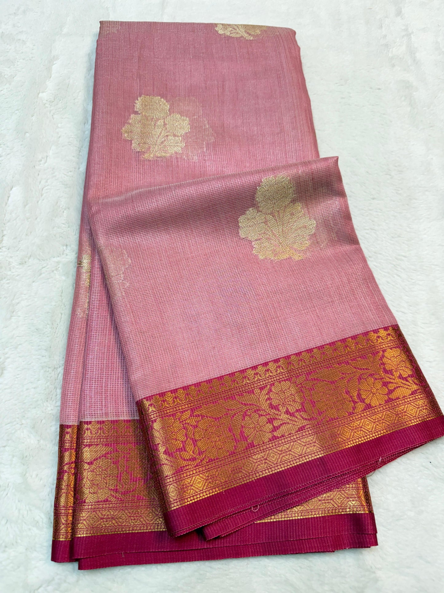 Lovender Khadi Silk Banarasi Saree