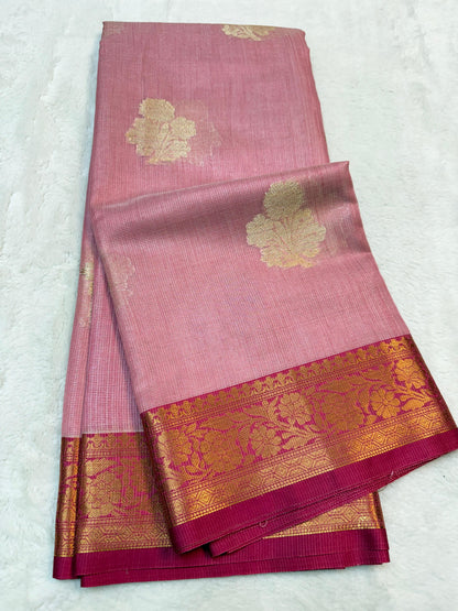 Lovender Khadi Silk Banarasi Saree