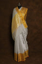 White Tissue Silk Banarasi Saree