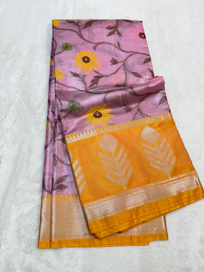 Soft Tissue Silk Premium Banarasi Saree